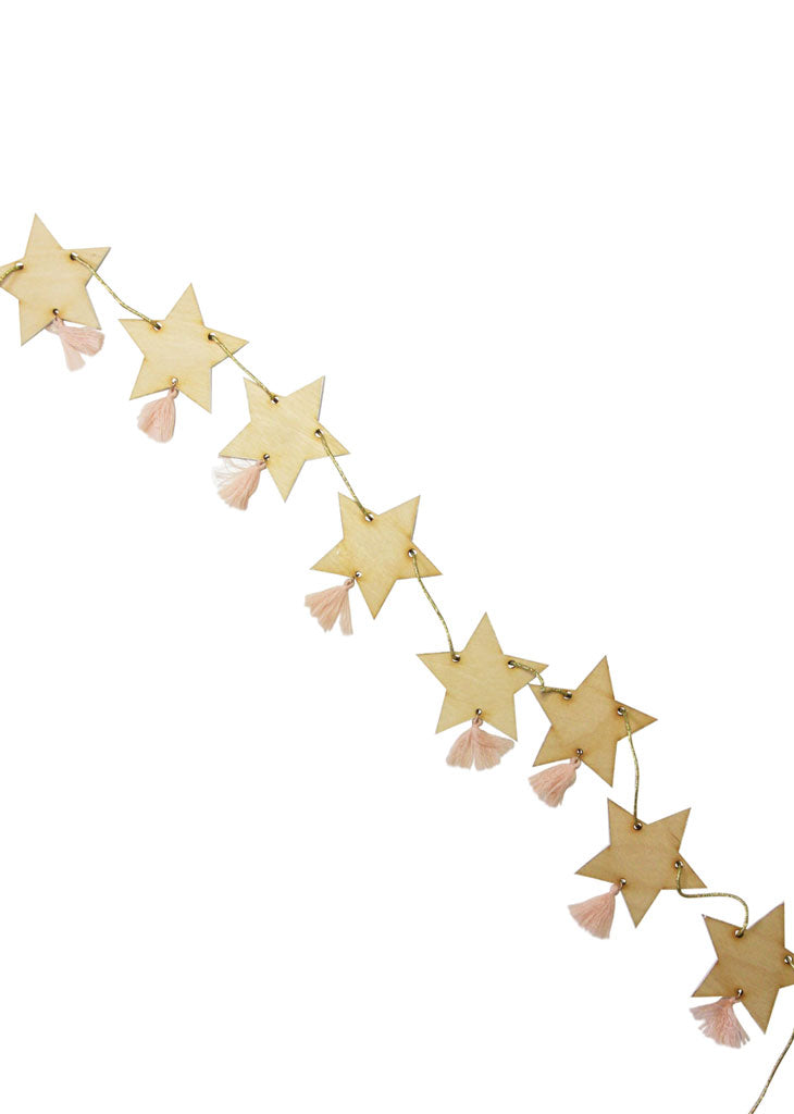 WOOD STAR GARLAND - Bracket