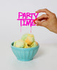 PARTY TIME - CAKE TOPPER - Bracket