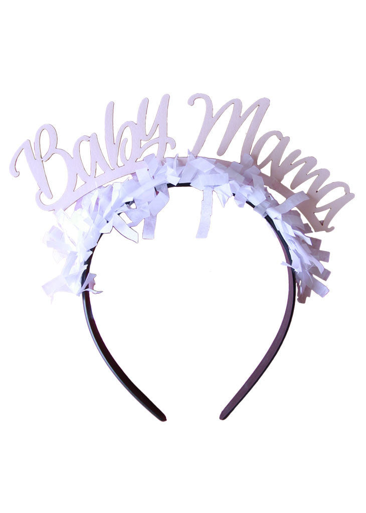 SINGLE PARTY HEADBAND 'BABY MAMA' - Bracket