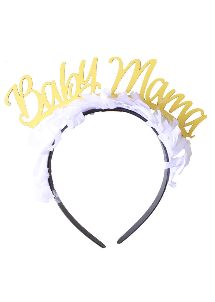 SINGLE PARTY HEADBAND 'BABY MAMA' - Bracket