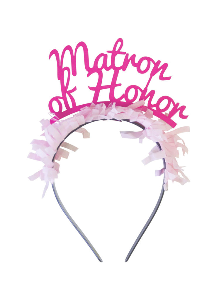 PARTY UP TOP HEADBAND: SINGLE 'MATRON OF HONOR' - Bracket